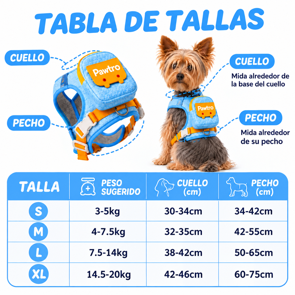 Perro Paseando con Arnes Mochila