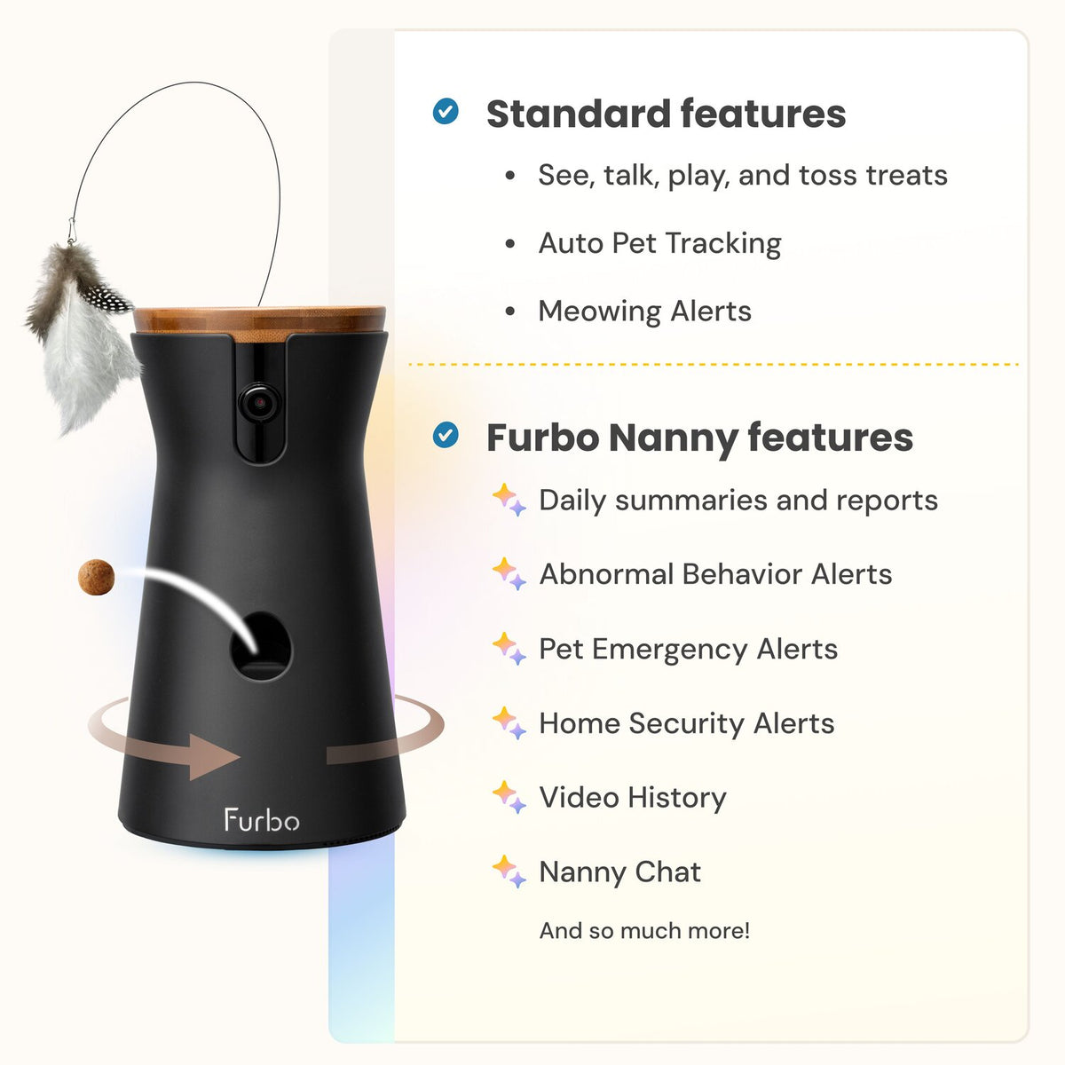 Furbo Mobile App Interface and Live Stream