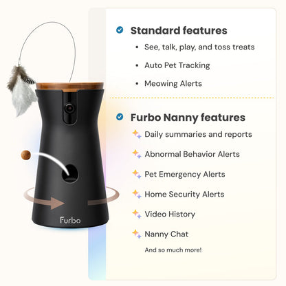 Furbo Mobile App Interface and Live Stream