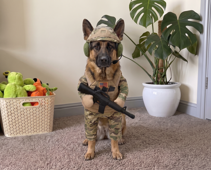 PupForce Tactical Dog Costume Close-Up