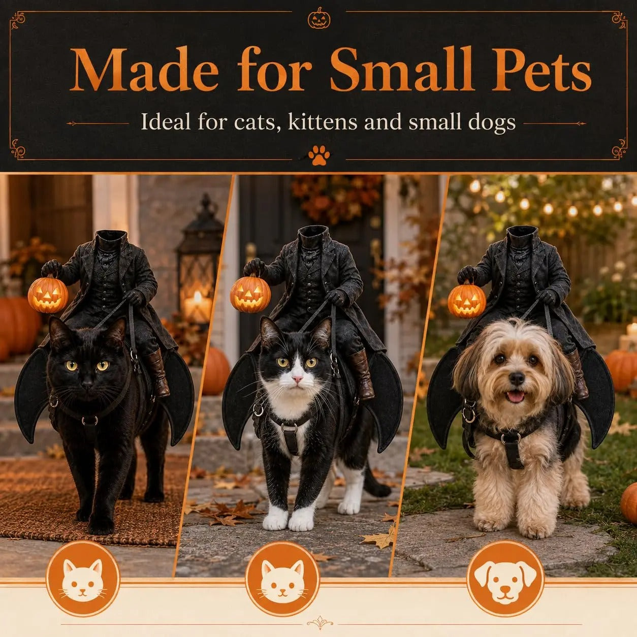 The Headless Horseman Rider™ Pet Costume